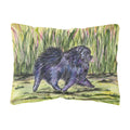 'Caroline'S Treasures Ss8444Pw1216 Pomeranian Decorative Canvas Fabric Pillow, Large, Multicolor'