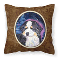 'Caroline'S Treasures Ss8446Pw1414 Starry Night Bernese Mountain Dog Fabric Pillow, Large, Multicolor'
