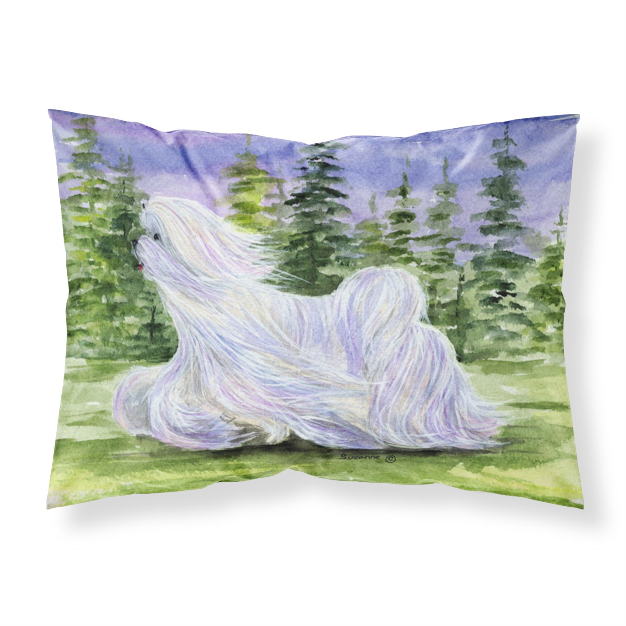 'Caroline'S Treasures Ss8453Pillowcase Maltese Moisture Wicking Fabric Standard Pillowcase, Large, Multicolor'