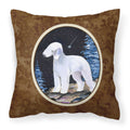 'Caroline'S Treasures Ss8455Pw1414 Starry Night Bedlington Terrier Fabric Pillow, Large, Multicolor'