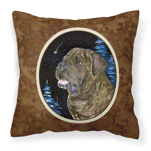 'Caroline'S Treasures Ss8463Pw1414 Starry Night Mastiff Decorative Canvas Fabric Pillow, Large, Multicolor'