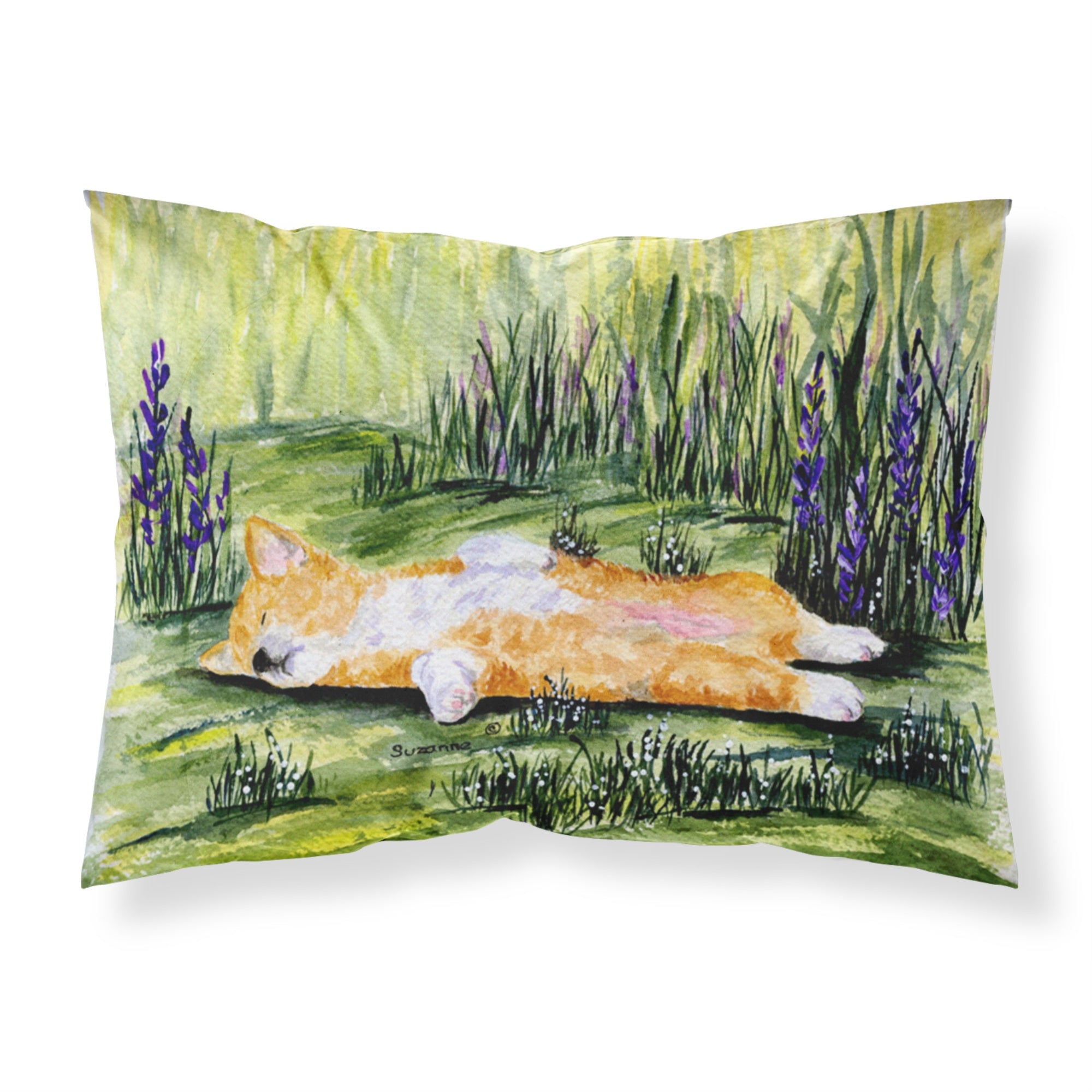 'Caroline'S Treasures Ss8465Pillowcase Corgi Moisture Wicking Fabric Standard Pillowcase, Large, Multicolor'