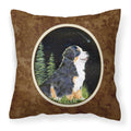 'Caroline'S Treasures Ss8468Pw1414 Starry Night Bernese Mountain Dog Fabric Pillow, Large, Multicolor'