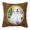 'Caroline'S Treasures Ss8469Pw1414 Great Pyrenees Decorative Canvas Fabric Pillow, Large, Multicolor'