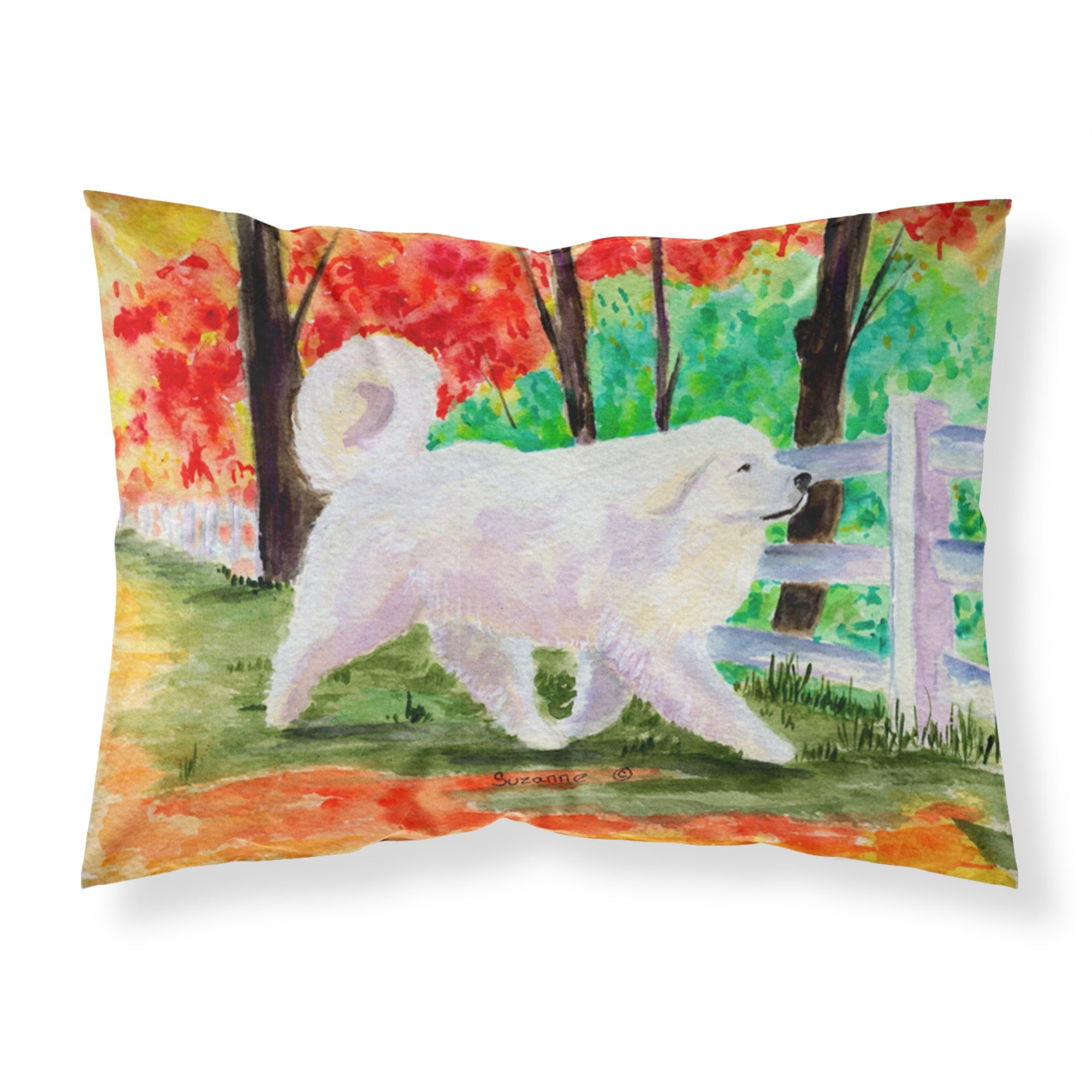 'Caroline'S Treasures Ss8472Pillowcase Great Pyrenees Moisture Wicking Fabric Standard Pillowcase, Large, Multicolor'