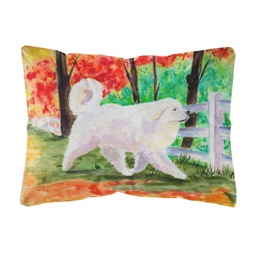 'Caroline'S Treasures Ss8472Pw1216 Great Pyrenees Decorative Canvas Fabric Pillow, Large, Multicolor'
