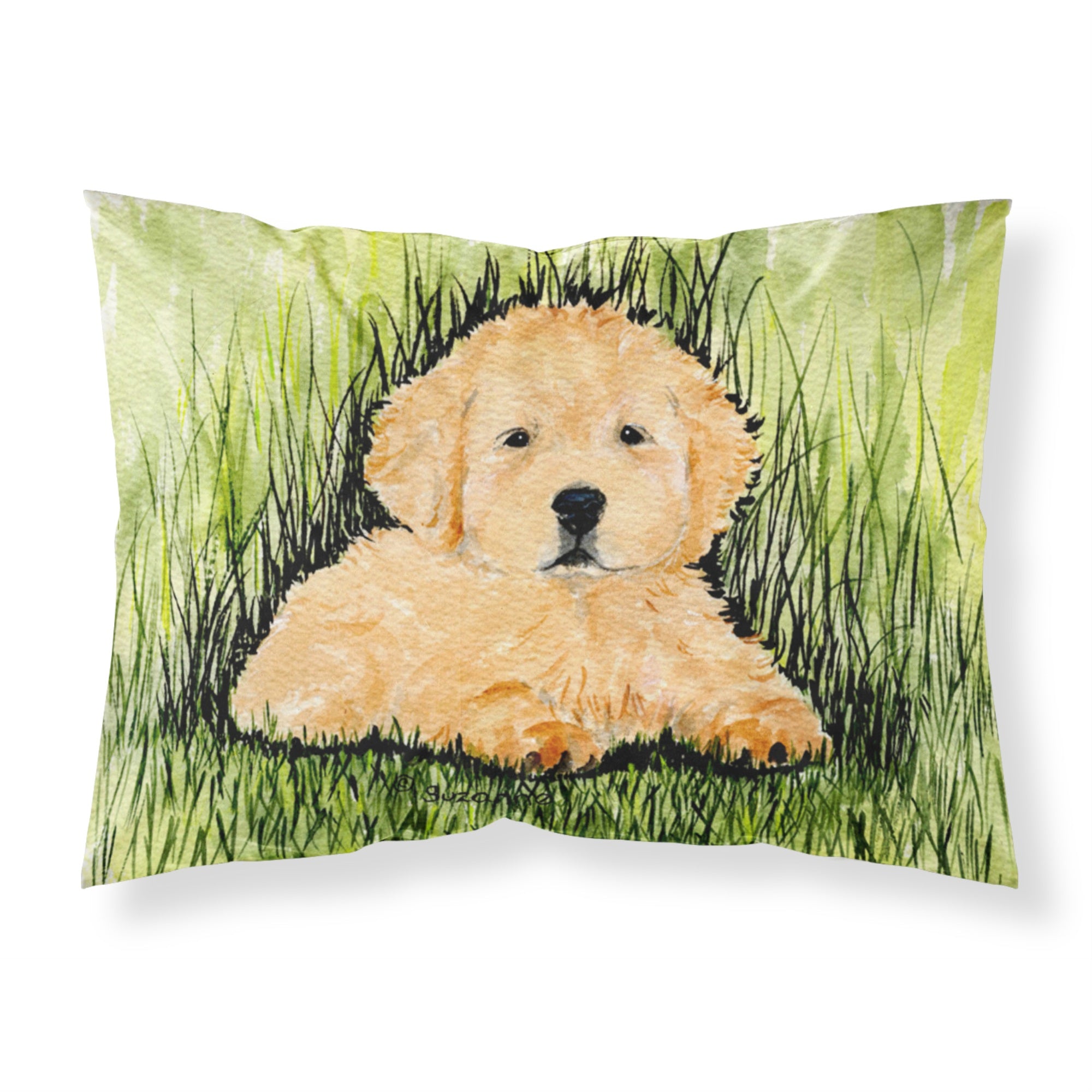 'Caroline'S Treasures Ss8476Pillowcase Golden Retriever Moisture Wicking Fabric Standard Pillowcase, Large, Multicolor'