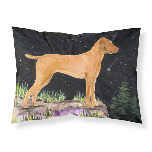 'Caroline'S Treasures Ss8478Pillowcase Starry Night Vizsla Moisture Wicking Fabric Standard Pillowcase, Large, Multicolor'