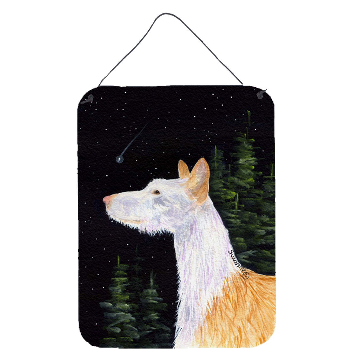 Inch CarolineS Treasures Ss8499Ds1216 Starry Night Ibizan Hound Aluminium Metal Wall Or Door Hanging Prints, 16 Inch  Inch  X 12 Inch  Inch , Multicolo