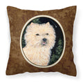 'Caroline'S Treasures Ss8502Pw1414 Starry Night Cairn Terrier Fabric Pillow, Large, Multicolor'