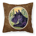'Caroline'S Treasures Ss8511Pw1414 Scottish Terrier Decorative Canvas Fabric Pillow, Large, Multicolor'