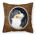 'Caroline'S Treasures Ss8512Pw1414 Starry Night Bernese Mountain Dog Fabric Pillow, Large, Multicolor'