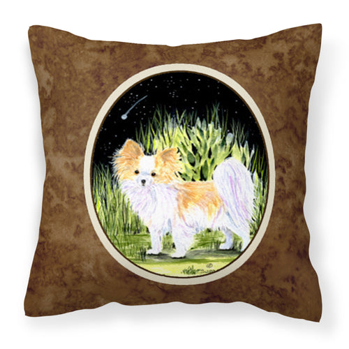 'Caroline'S Treasures Ss8516Pw1414 Starry Night Chihuahua Decorative Canvas Fabric Pillow, Large, Multicolor'