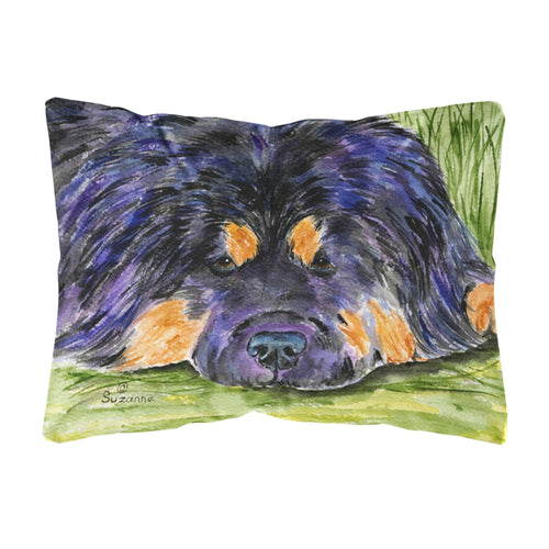 'Caroline'S Treasures Ss8519Pw1216 Tibetan Mastiff Decorative Canvas Fabric Pillow, Large, Multicolor'