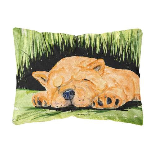 'Caroline'S Treasures Ss8526Pw1216 Chow Chow Decorative Canvas Fabric Pillow, Large, Multicolor'