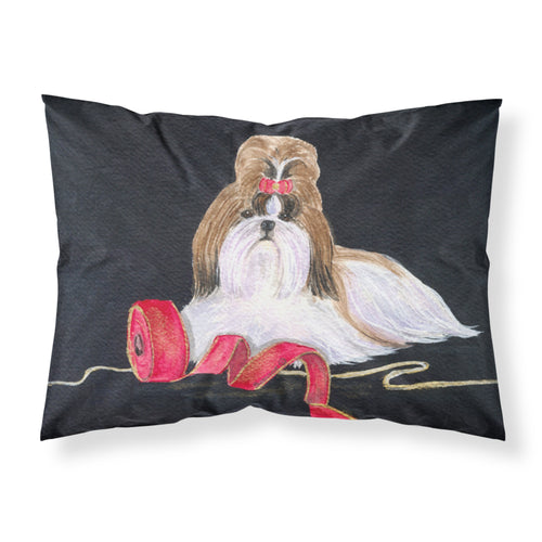 'Caroline'S Treasures Ss8562Pillowcase Shih Tzu Moisture Wicking Fabric Standard Pillowcase, Large, Multicolor'
