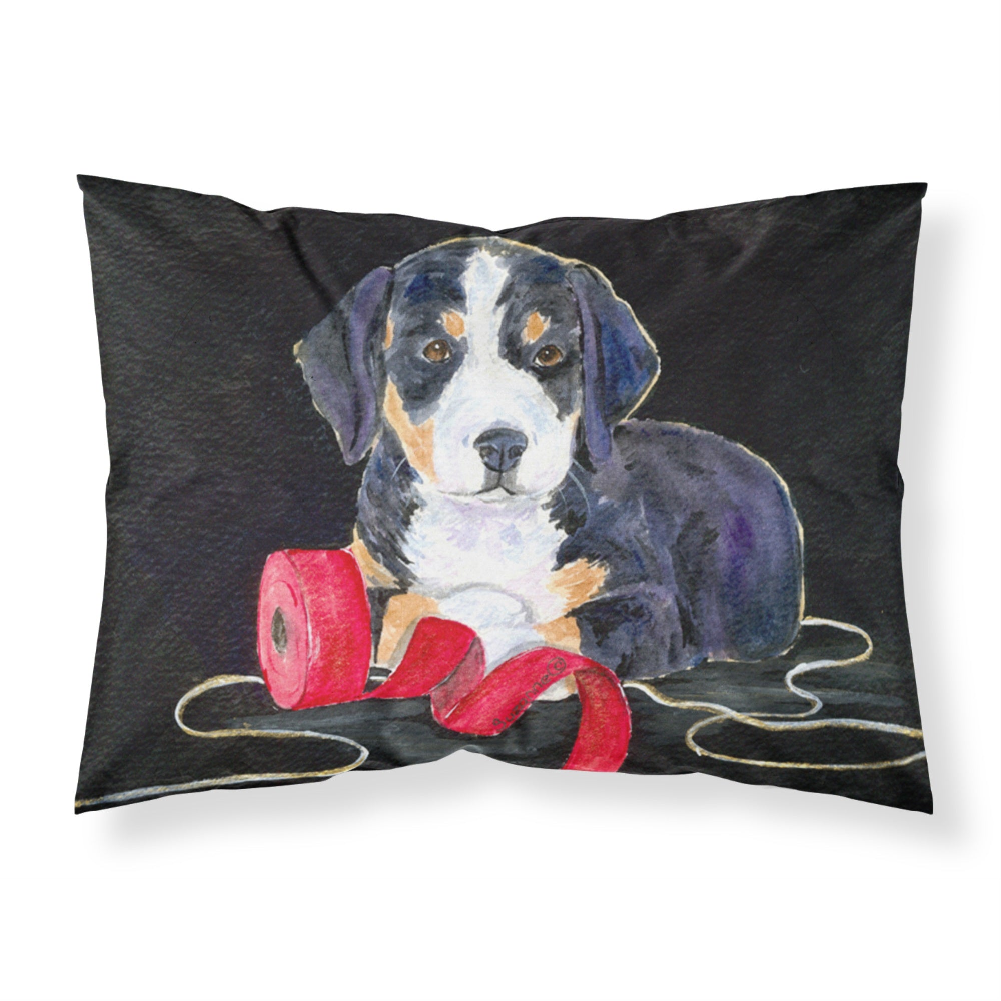 'Caroline'S Treasures Ss8566Pillowcase Entlebucher Mountain Dog Moisture Wicking Fabric Standard Pillowcase, Large, Multicolor'