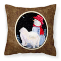 'Caroline'S Treasures Ss8572Pw1414 Samoyed Decorative Canvas Fabric Pillow, Large, Multicolor'