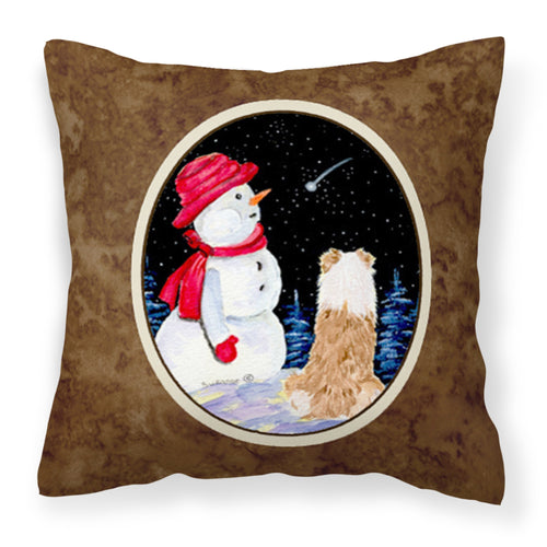 'Caroline'S Treasures Ss8573Pw1414 Australian Shepherd Decorative Canvas Fabric Pillow, Large, Multicolor'