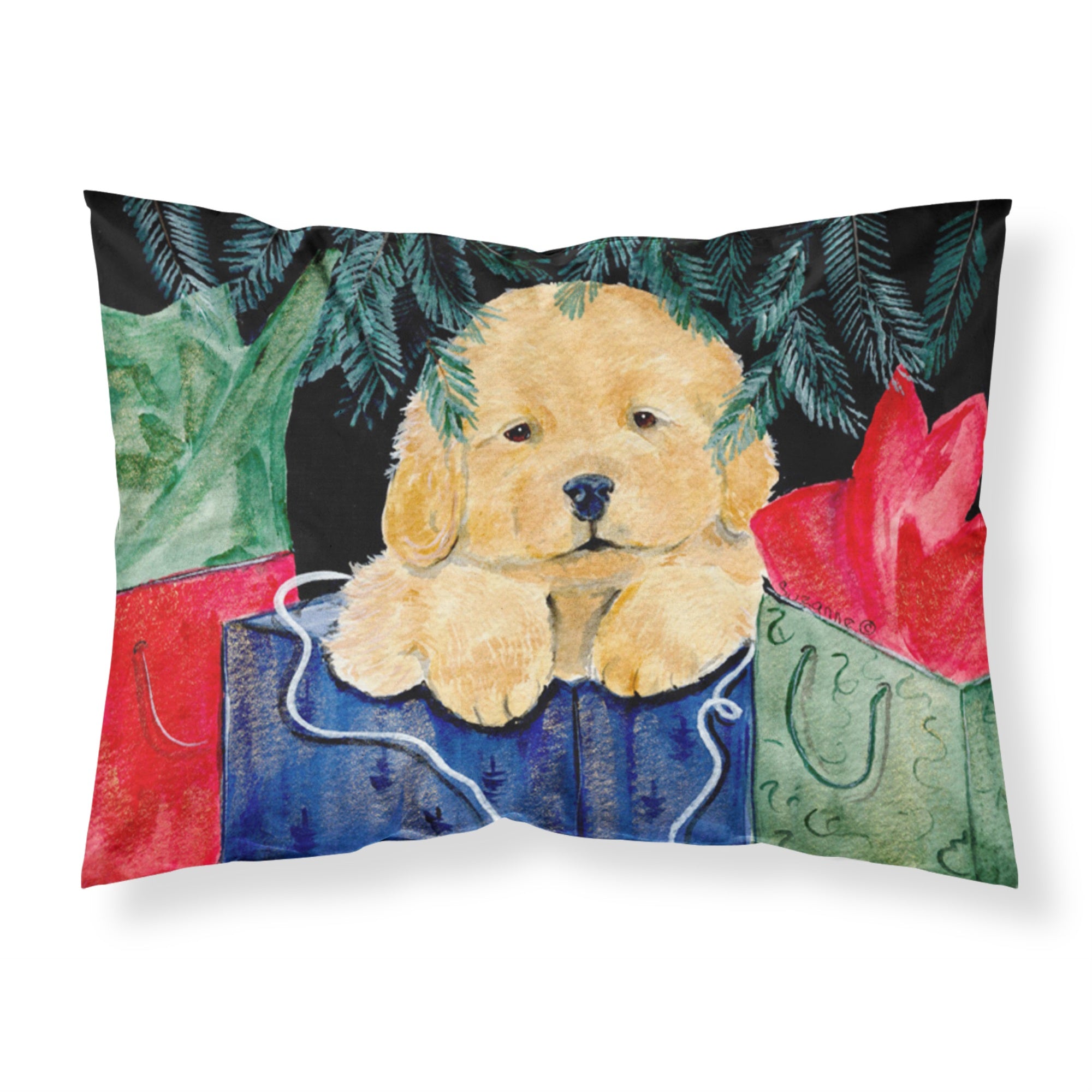'Caroline'S Treasures Golden Retriever Moisture Wicking Fabric Standard Pillowcases, Large, Multicolor'
