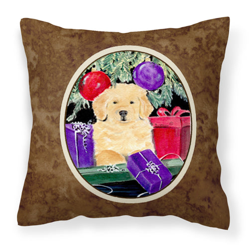 'Caroline'S Treasures Ss8581Pw1414 Golden Retriever Decorative Canvas Fabric Pillow, Large, Multicolor'