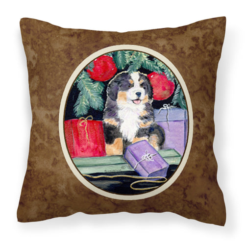 'Caroline'S Treasures Ss8583Pw1414 Bernese Mountain Dog Decorative Canvas Fabric Pillow, Large, Multicolor'