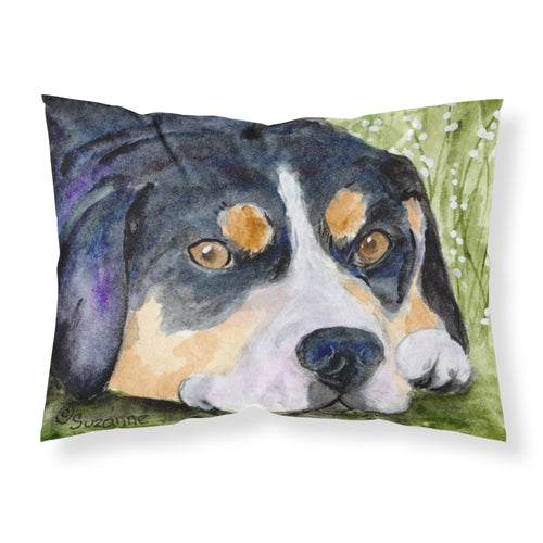 'Caroline'S Treasures Ss8596Pillowcase Entlebucher Mountain Dog Moisture Wicking Fabric Standard Pillowcase, Large, Multicolor'