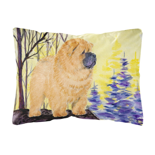 'Caroline'S Treasures Ss8603Pw1216 Chow Chow Decorative Canvas Fabric Pillow, Large, Multicolor'