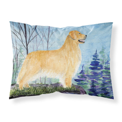 'Caroline'S Treasures Ss8607Pillowcase Golden Retriever Moisture Wicking Fabric Standard Pillowcase, Large, Multicolor'