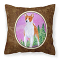 'Caroline'S Treasures Ss8611Pw1414 Basenji Decorative Canvas Fabric Pillow, Large, Multicolor'