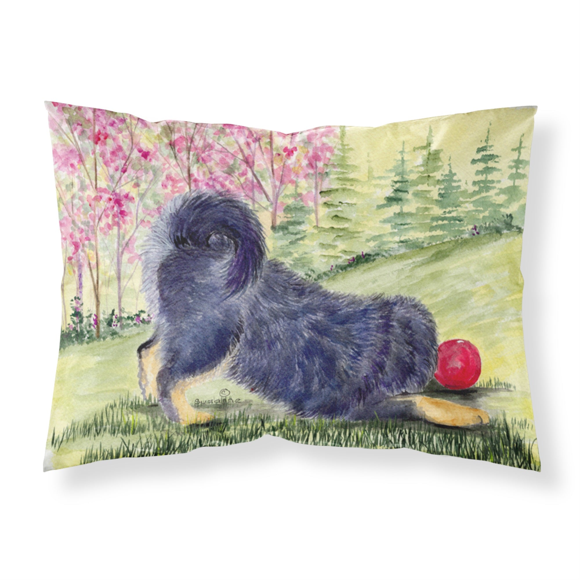 'Caroline'S Treasures Ss8612Pillowcase Tibetan Mastiff Moisture Wicking Fabric Standard Pillowcase, Large, Multicolor'