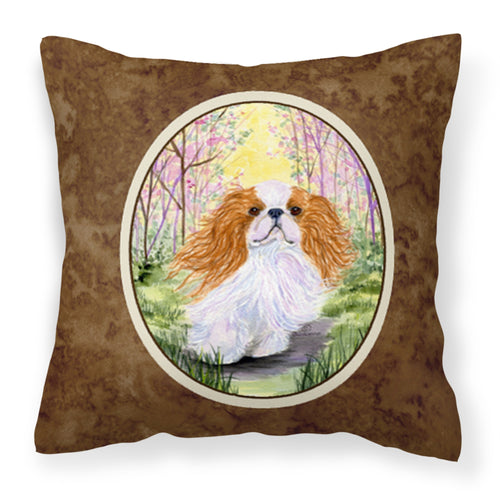 'Caroline'S Treasures Ss8613Pw1414 English Toy Spaniel Decorative Canvas Fabric Pillow, Large, Multicolor'