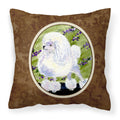 'Caroline'S Treasures Ss8620Pw1414 Poodle Decorative Canvas Fabric Pillow, Large, Multicolor'