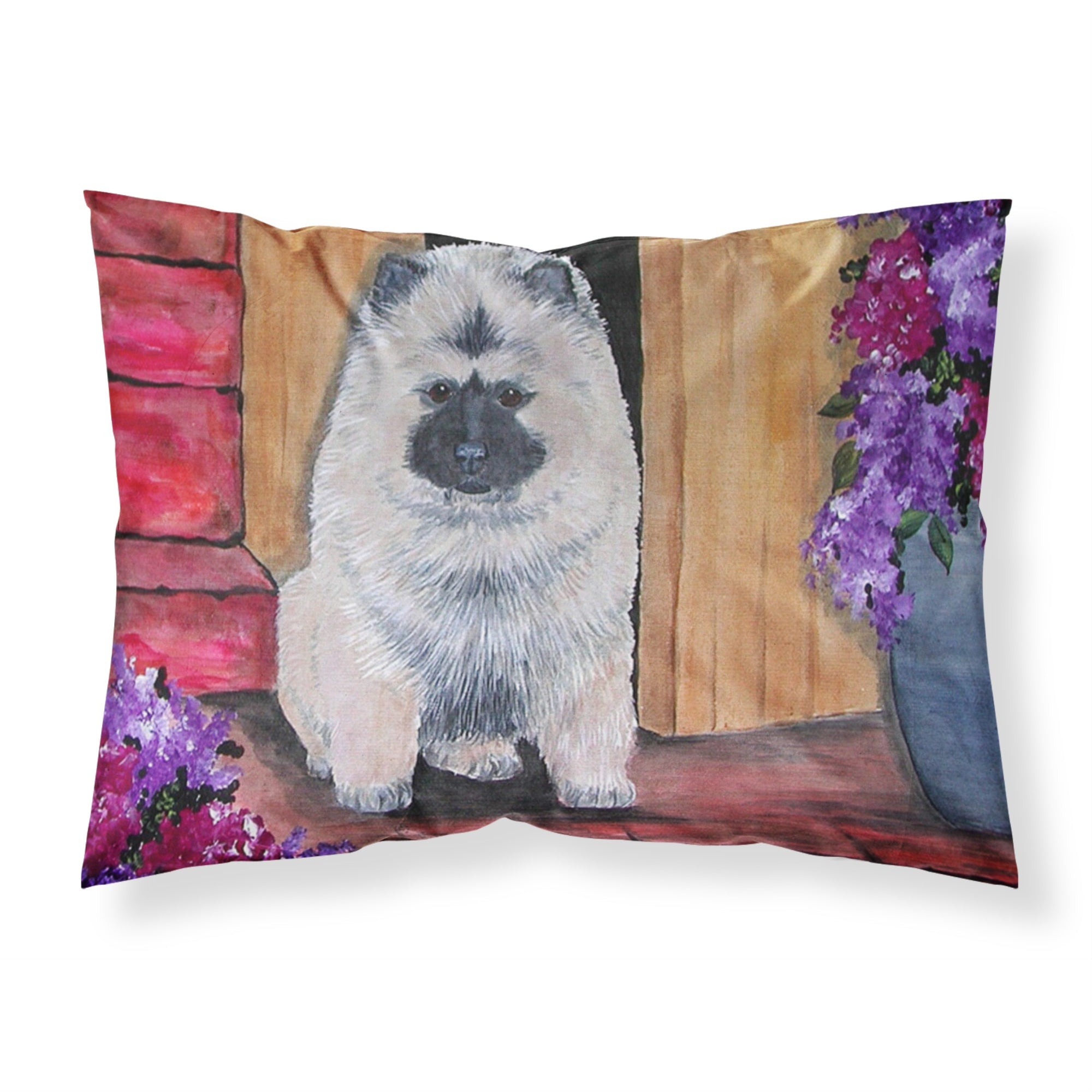 'Caroline'S Treasures Ss8622Pillowcase Keeshond Moisture Wicking Fabric Standard Pillowcase, Large, Multicolor'