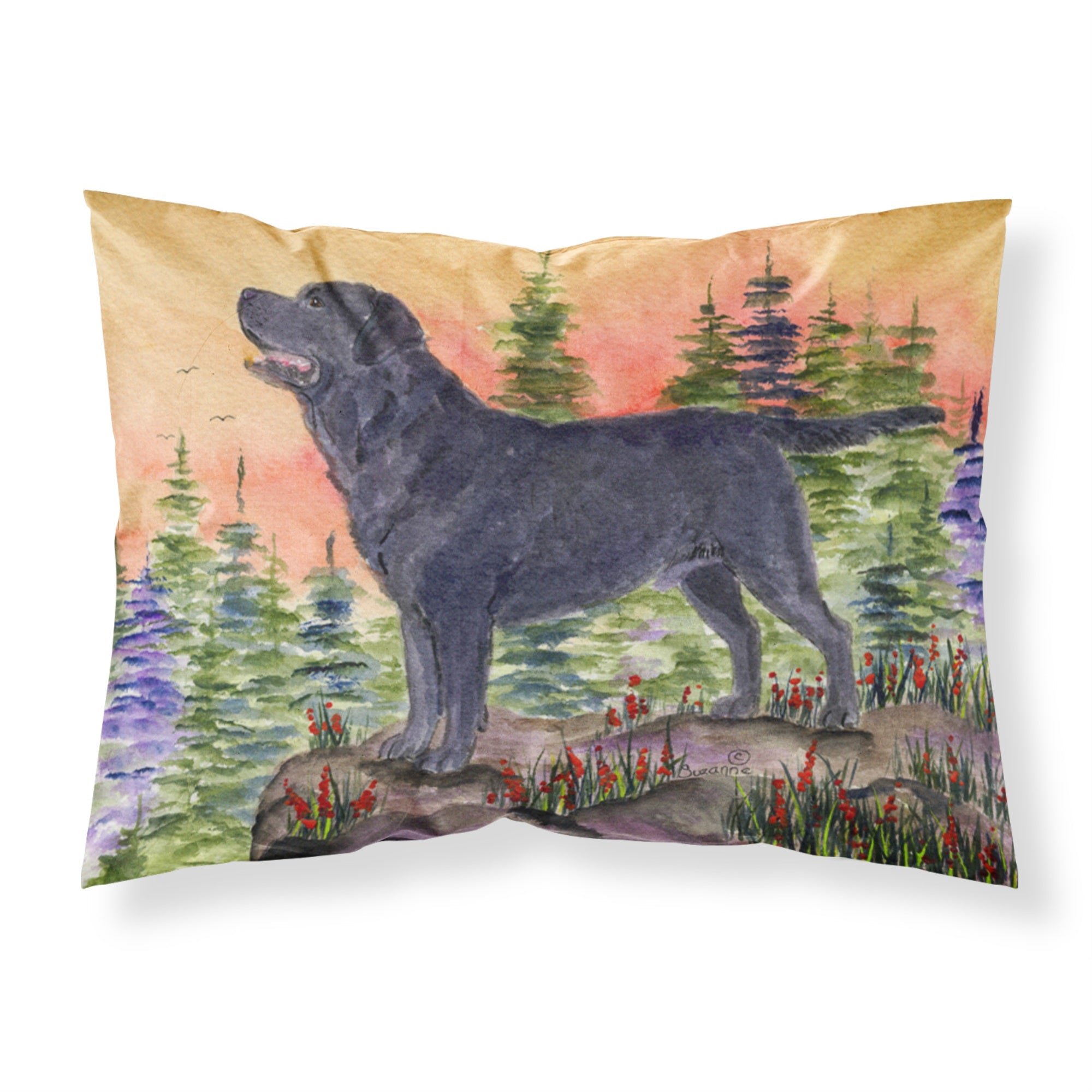 'Caroline'S Treasures Ss8624Pillowcase Labrador Moisture Wicking Fabric Standard Pillowcase, Large, Multicolor'