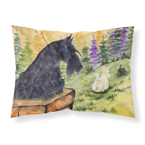 'Caroline'S Treasures Ss8634Pillowcase Scottish Terrier Moisture Wicking Fabric Standard Pillowcase, Large, Multicolor'