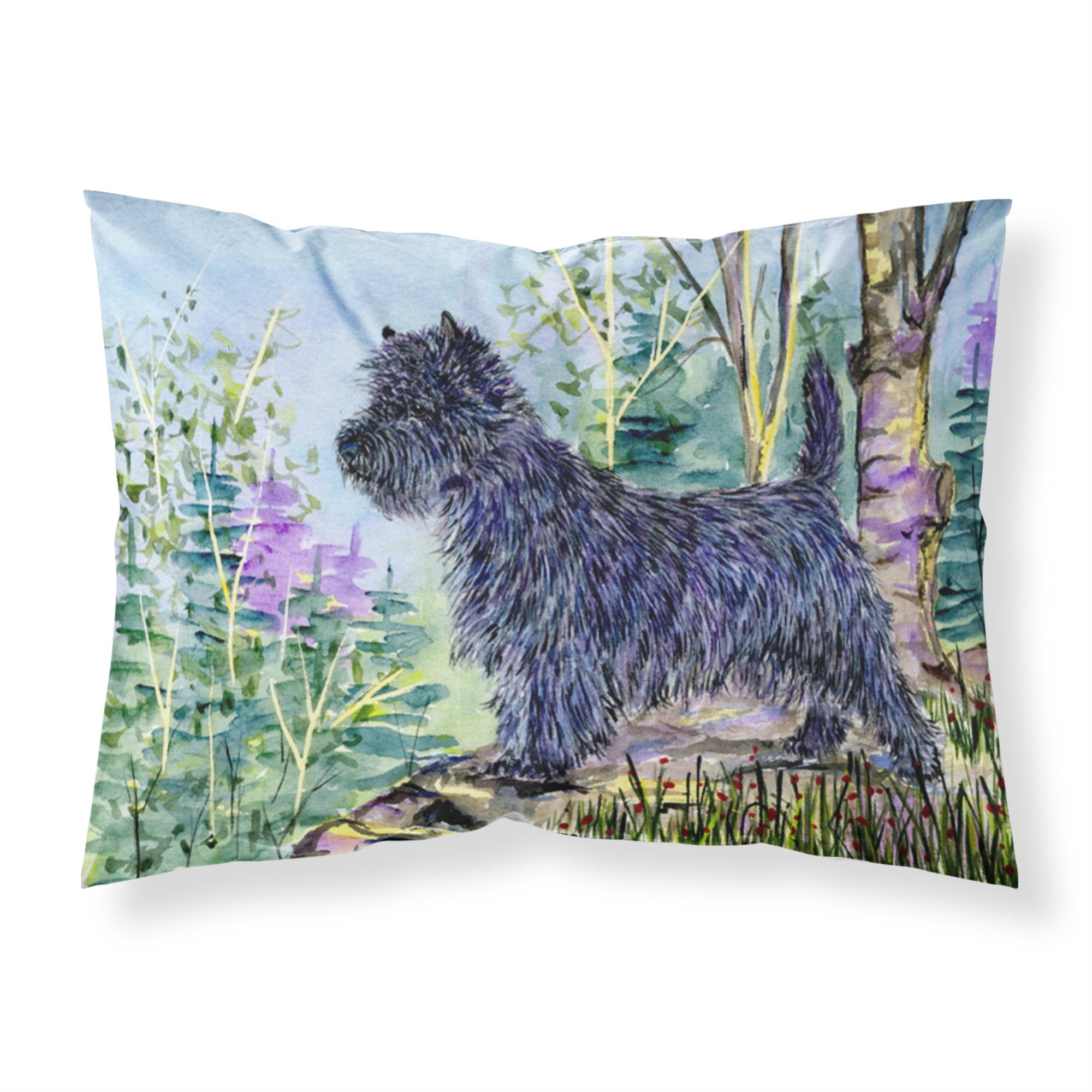 'Caroline'S Treasures Ss8665Pillowcase Cairn Terrier Moisture Wicking Fabric Standard Pillowcase, Large, Multicolor'