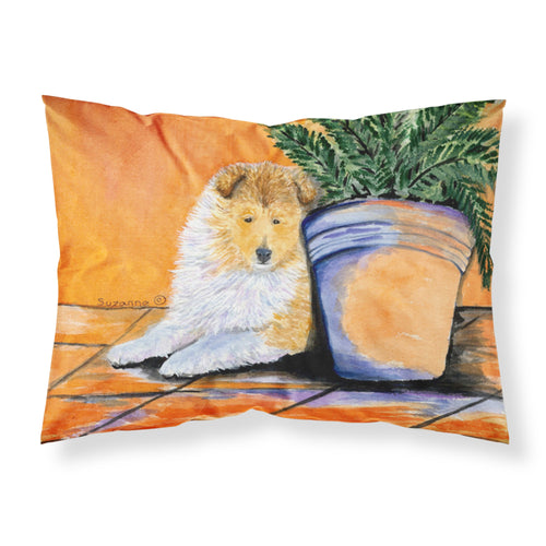 'Caroline'S Treasures Ss8667Pillowcase Sheltie Moisture Wicking Fabric Standard Pillowcase, Large, Multicolor'