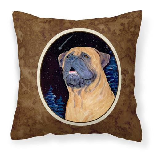 'Caroline'S Treasures Ss8672Pw1414 Bullmastiff Decorative Canvas Fabric Pillow, Large, Multicolor'