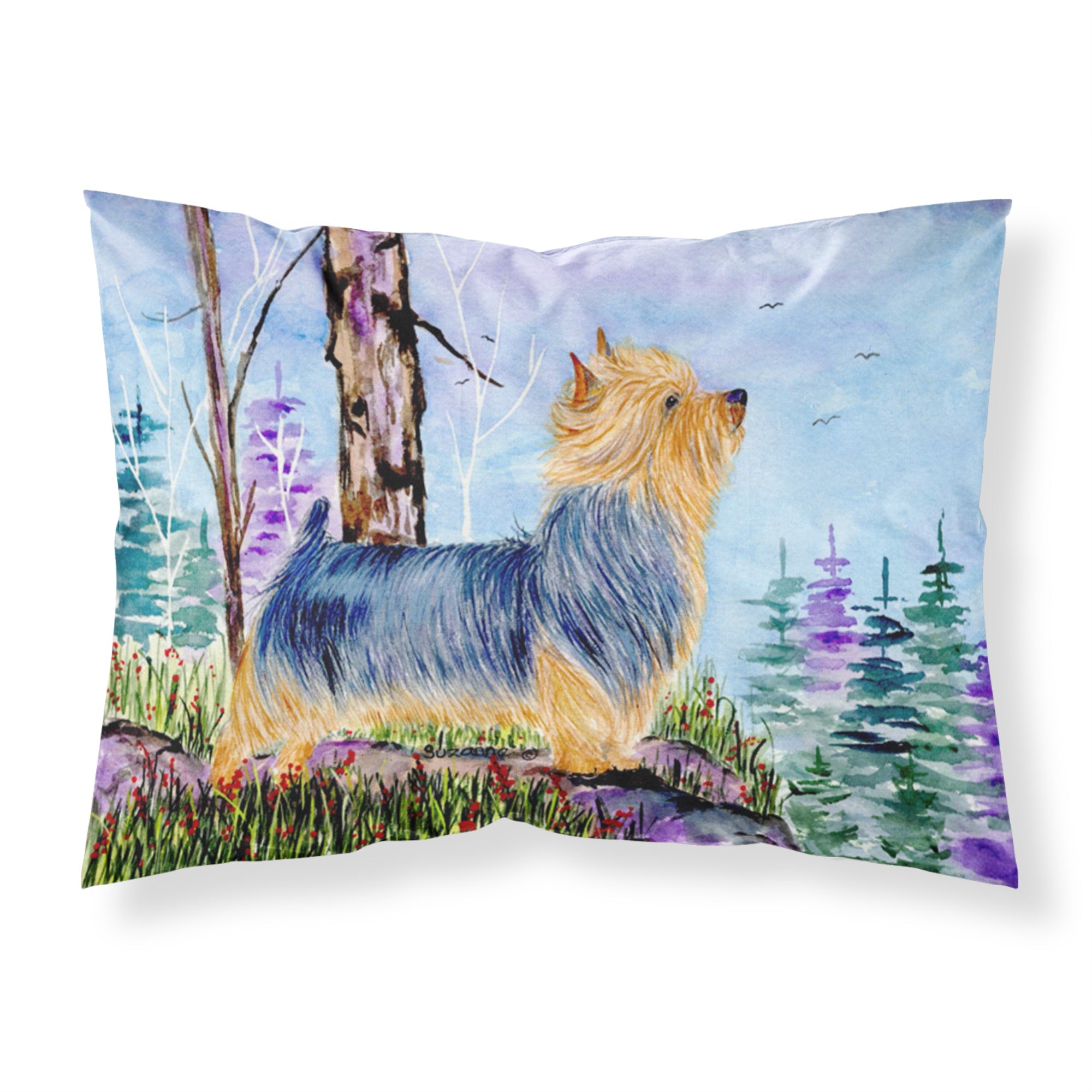 'Caroline'S Treasures Ss8678Pillowcase Norwich Terrier Moisture Wicking Fabric Standard Pillowcase, Large, Multicolor'