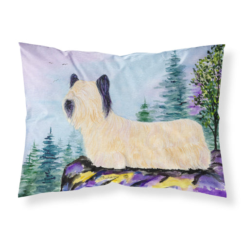 'Caroline'S Treasures Ss8679Pillowcase Skye Terrier Moisture Wicking Fabric Standard Pillowcase, Large, Multicolor'