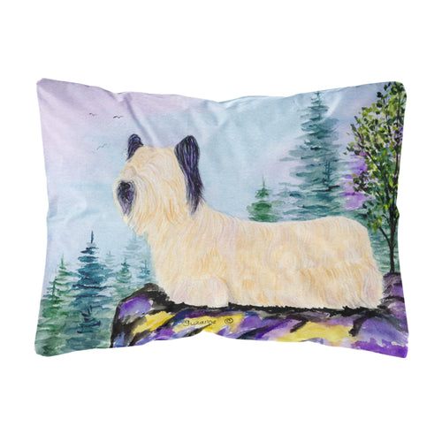 'Caroline'S Treasures Ss8679Pw1216 Skye Terrier Decorative Canvas Fabric Pillow, Large, Multicolor'