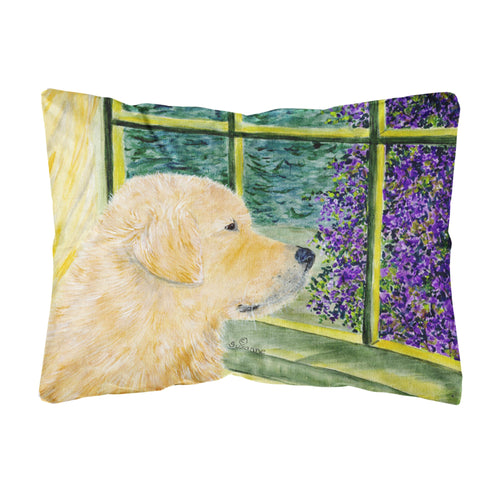 'Caroline'S Treasures Ss8680Pw1216 Golden Retriever Decorative Canvas Fabric Pillow, Large, Multicolor'