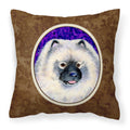 'Caroline'S Treasures Ss8691Pw1414 Keeshond Decorative Canvas Fabric Pillow, Large, Multicolor'