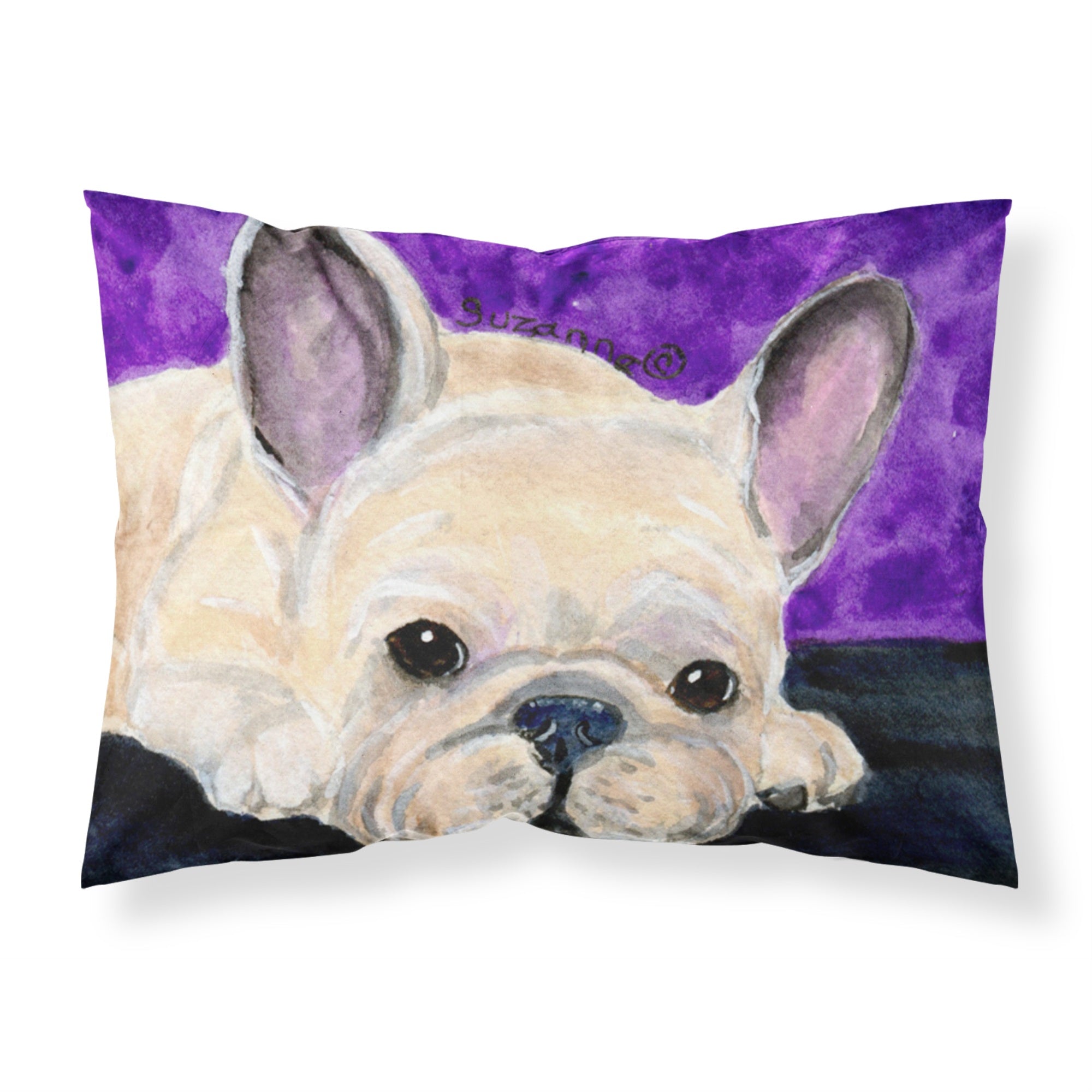 'Caroline'S Treasures Ss8698Pillowcase French Bulldog Moisture Wicking Fabric Standard Pillowcase, Large, Multicolor'