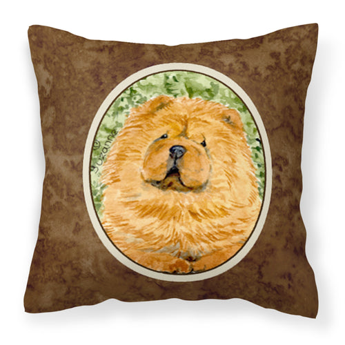 'Caroline'S Treasures Ss8709Pw1414 Chow Chow Decorative Canvas Fabric Pillow, Large, Multicolor'