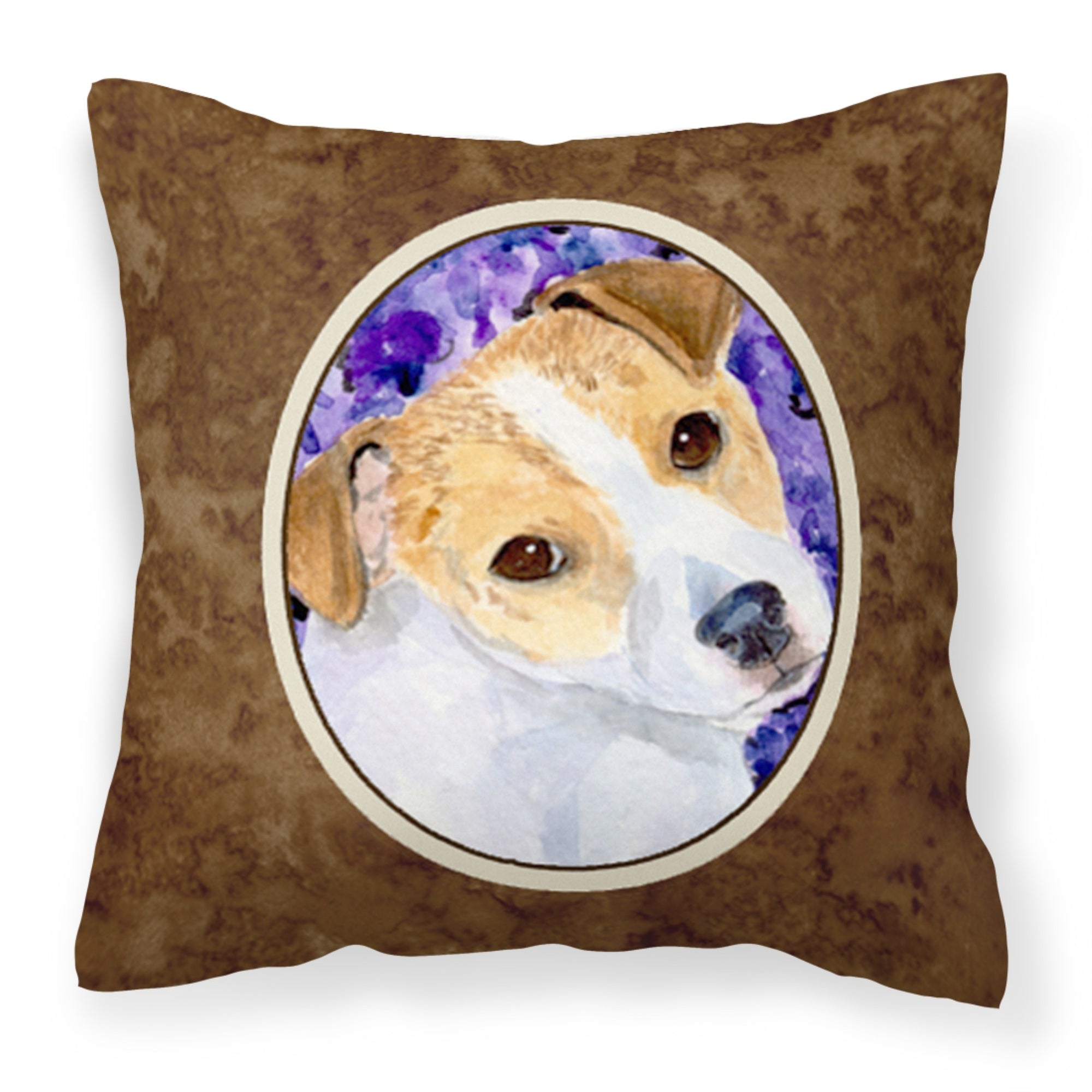 'Caroline'S Treasures Ss8740Pw1414 Jack Russell Terrier Decorative Canvas Fabric Pillow, Large, Multicolor'