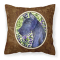 'Caroline'S Treasures Ss8745Pw1414 Great Dane Decorative Canvas Fabric Pillow, Large, Multicolor'