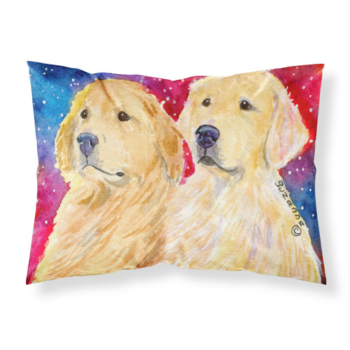 'Caroline'S Treasures Ss8754Pillowcase Golden Retriever Moisture Wicking Fabric Standard Pillowcase, Large, Multicolor'