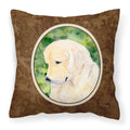 'Caroline'S Treasures Ss8757Pw1414 Golden Retriever Decorative Canvas Fabric Pillow, Large, Multicolor'